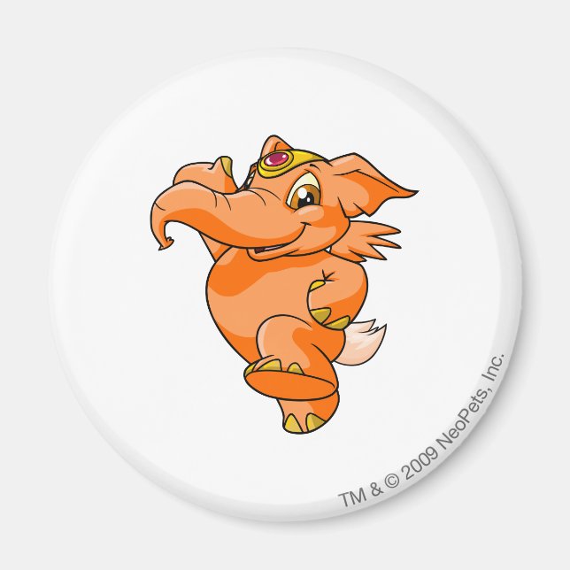 Aimant Elephante Orange (Devant)