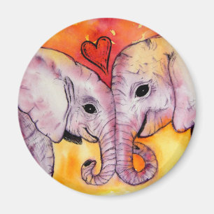 Aimant Éléphants dans l'aimant d'amour