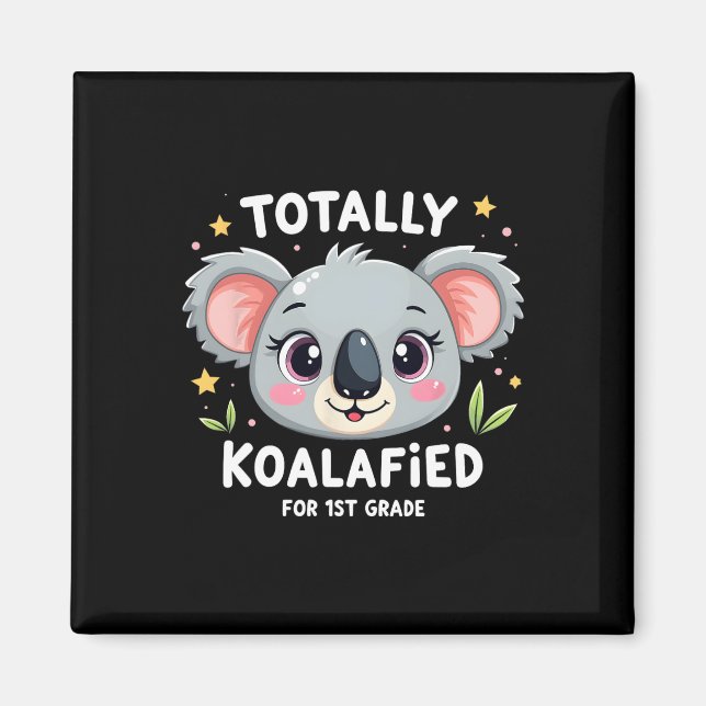 Aimant Élève de première année totalement koalafié koala  (Devant)