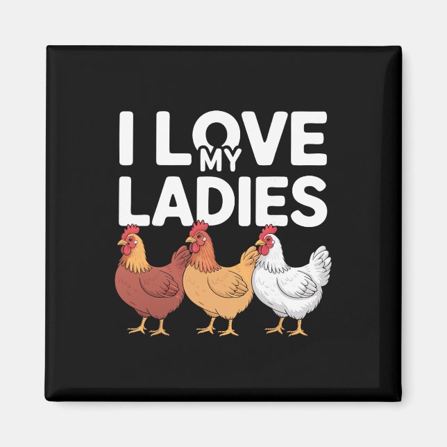 Aimant Éleveuse de poulets de ferme Poule Fermière Volail (Devant)