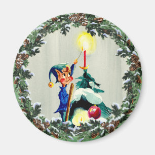 Aimant ELF, CÔNES et ARBRE de NOËL par SHARON SHARPE