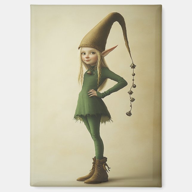 Aimant Elfe forestier enchanté (Recto)