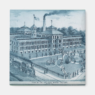 Aimant Elgin Watch Factory 1871 Image Elgin Illinois