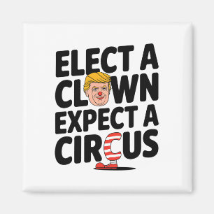 Aimant Élire un clown, s'attendre à un cirque Critique de