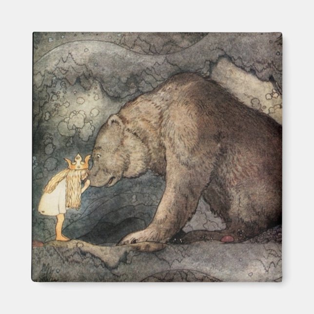 Aimant Elle embrassa le nez de l'ours (Devant)