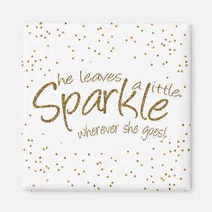 Aimant Elle Feuille un peu étincelante