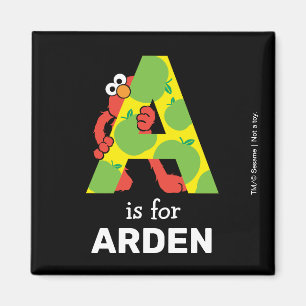 Aimant Elmo Alphabet   A Pomme