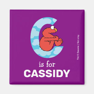 Aimant Elmo Alphabet C Nuages