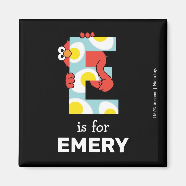 Aimant Elmo Alphabet | E Œufs (Devant)
