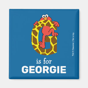 Aimant Elmo Alphabet G Girafe