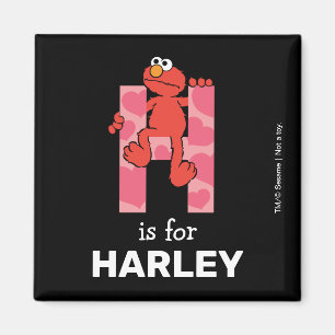 Aimant Elmo Alphabet   H Cœurs
