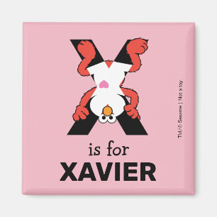 Aimant Elmo Alphabet   X Rayon X