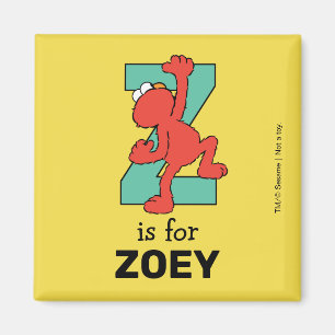 Aimant Elmo Alphabet   Z Sarcelle