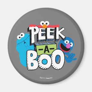 Aimant Elmo, Cookie & Grover Peek-a-Boo