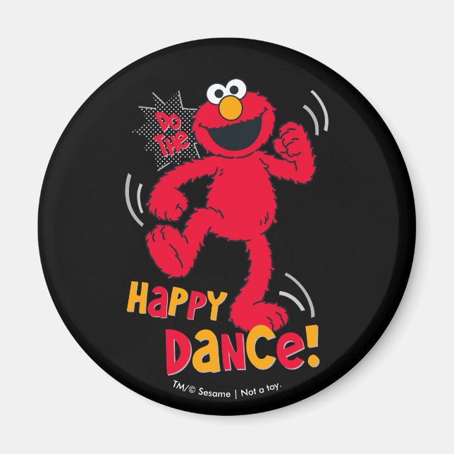 Aimant Elmo | Faites la danse du bonheur (Devant)