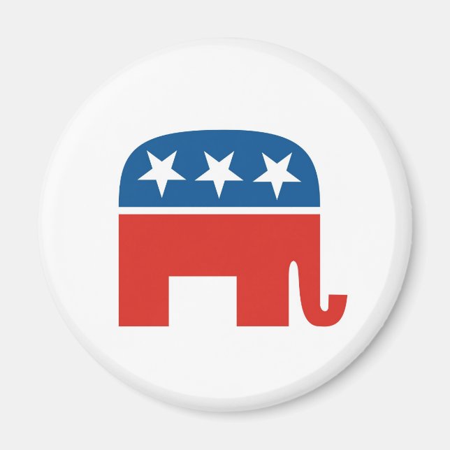 Aimant elphant du parti républicain américain (Devant)