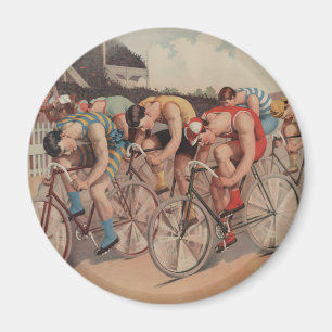 Aimant Emballez à la ligne - cadeau vintage de course de