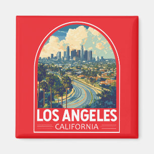 Aimant Emblem de Los Angeles California Travel Art