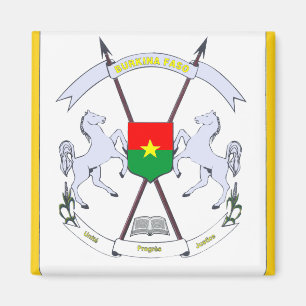 Aimant emblème de burkina