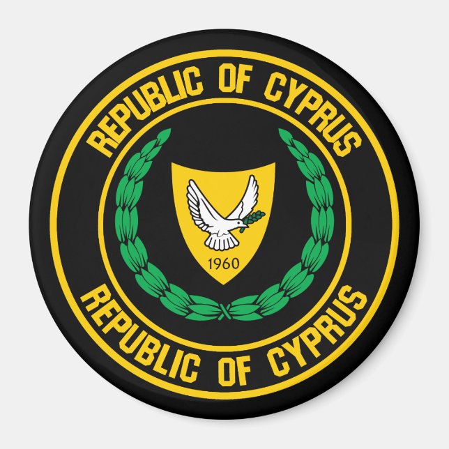 Aimant Emblème de Chypre (Devant)