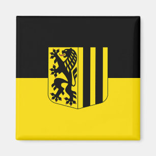 Aimant emblème de Dresde drapeau allemand symbole blason