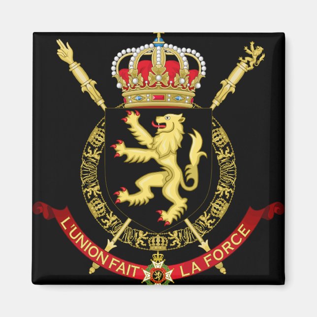 Aimant emblème de la belgique (Devant)
