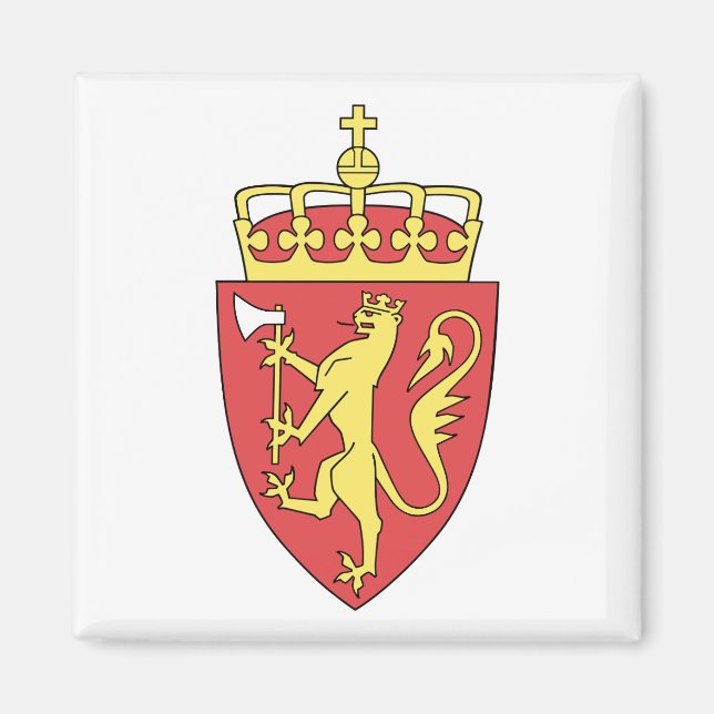 Aimant emblème de la Norvège (Devant)