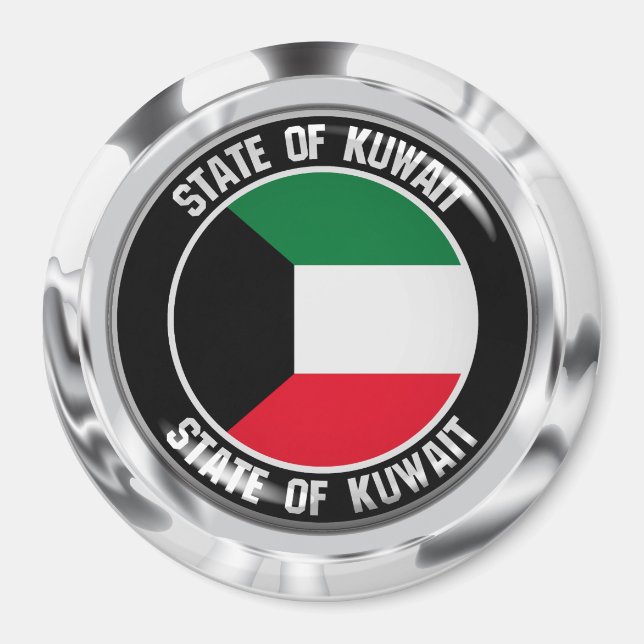 Aimant Emblème de la ronde du Koweït (Devant)