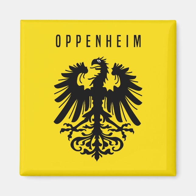 Aimant emblème de la ville d'Oppenheim Symbole Allemagne  (Devant)