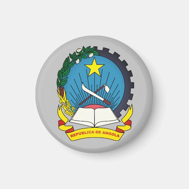 Aimant Emblème de l'Angola (Devant)
