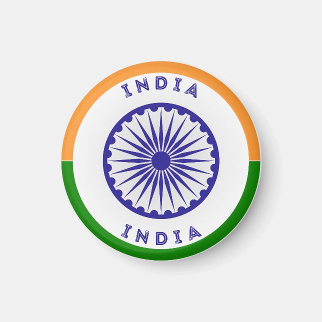 Aimant Emblème de l'héritage de l'Inde (Devant)