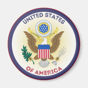 Aimant Emblème de l'héritage des États-Unis