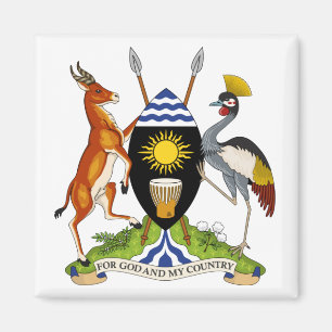 Aimant emblème de l'Ouganda
