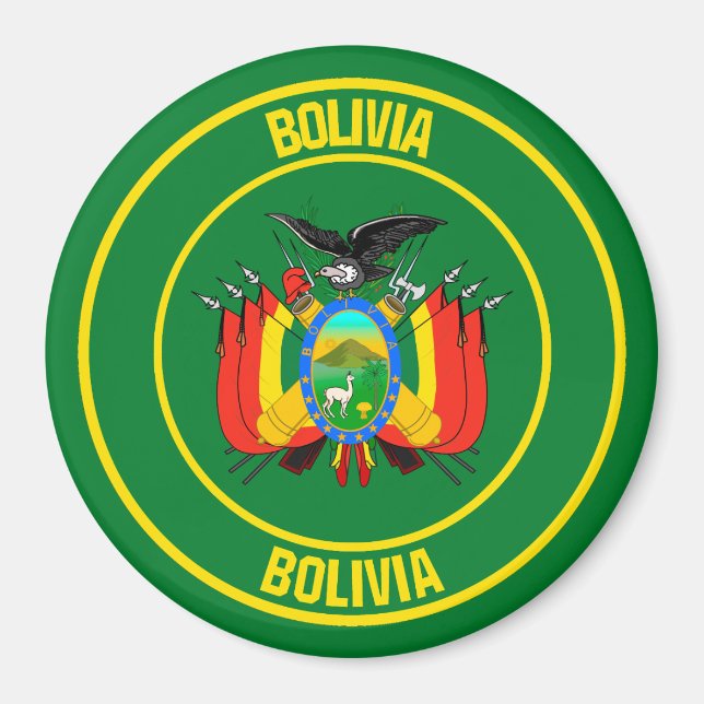 Aimant Emblème du cycle bolivien (Devant)