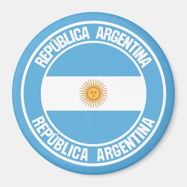 Aimant Emblème du cycle de l'Argentine (Devant)