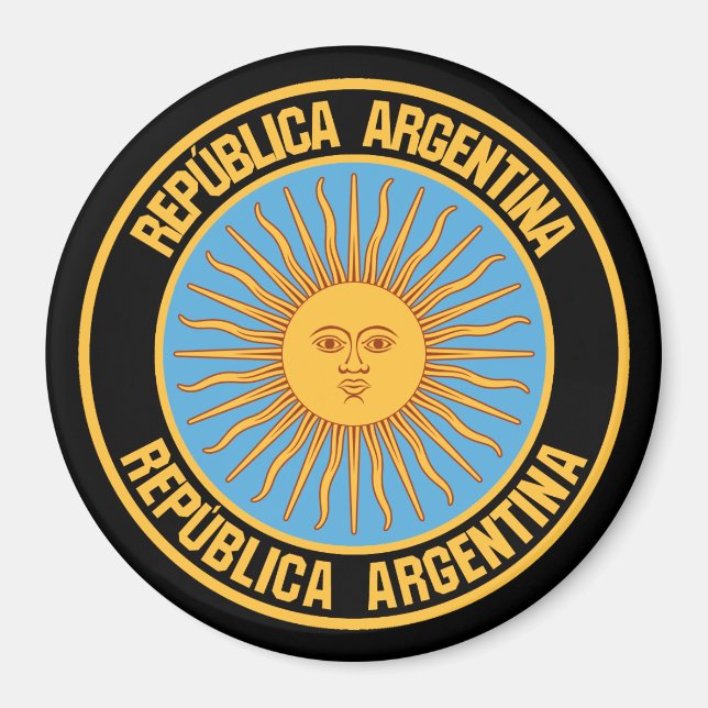 Aimant Emblème du cycle de l'Argentine (Devant)