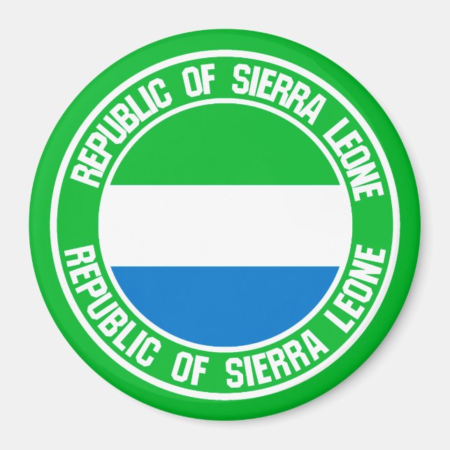 Aimant Emblème du cycle de Sierra Leone (Devant)