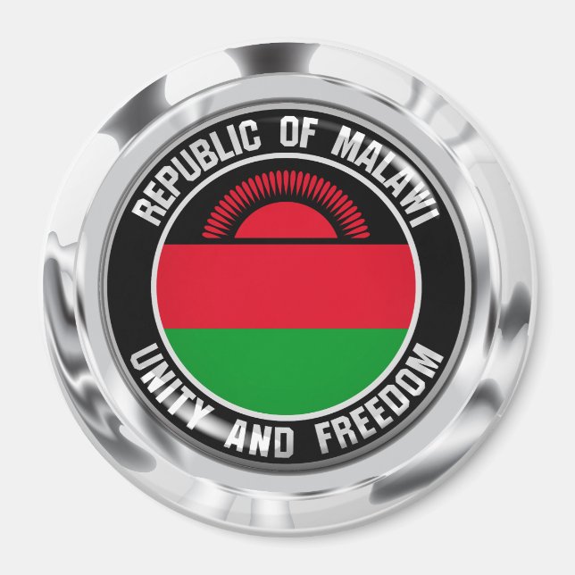 Aimant Emblème du cycle du Malawi (Devant)