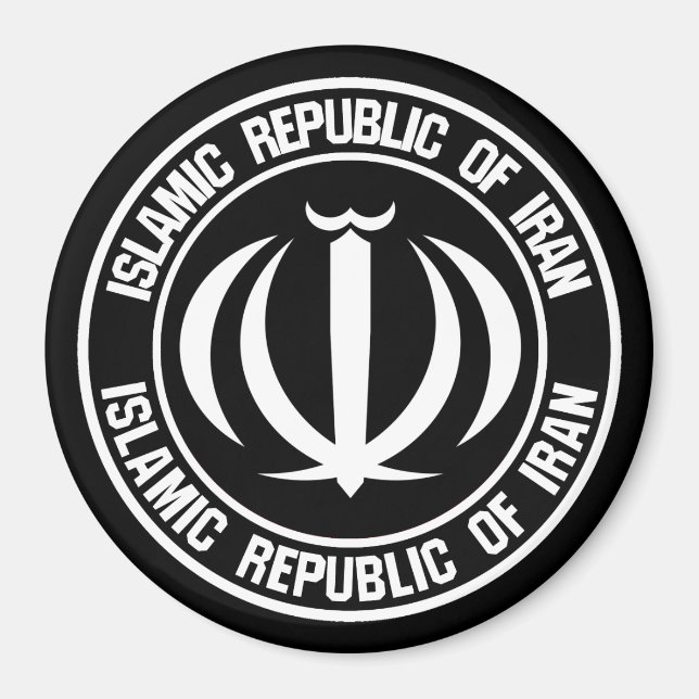 Aimant Emblème du cycle iranien (Devant)