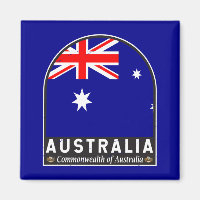 Emblème du drapeau australien Vintage