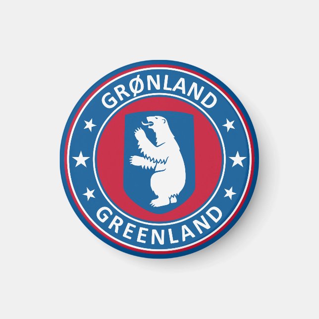 Aimant Emblème du Groenland  (Devant)
