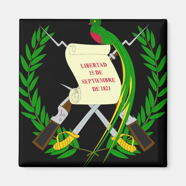 Aimant emblème du guatemala (Devant)