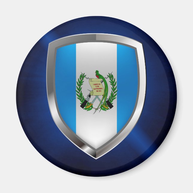 Aimant Emblème du Guatemala Mettalic (Devant)