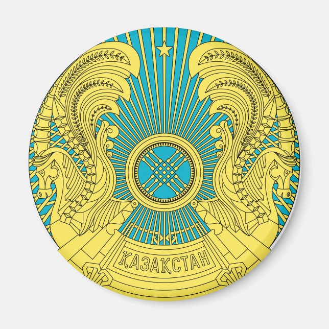 Aimant emblème du kazakhstan (Devant)