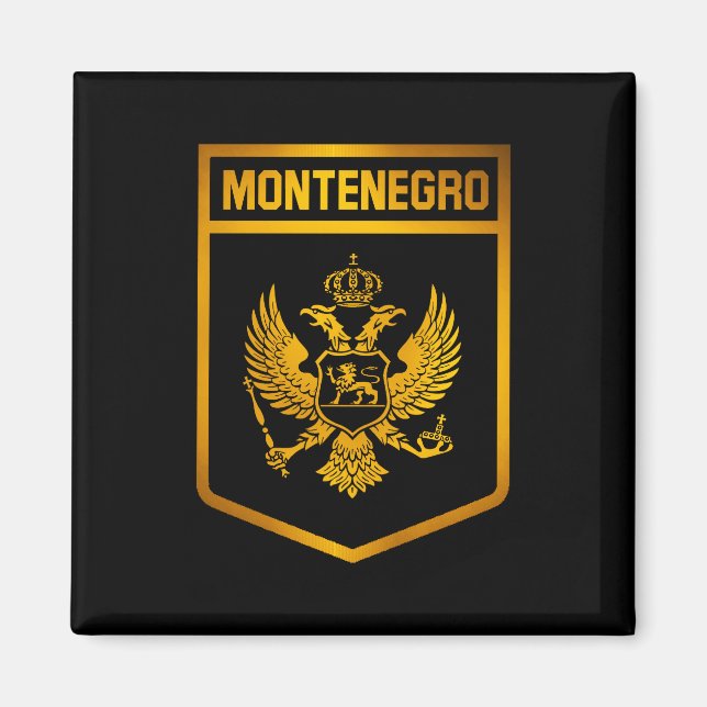 Aimant Emblème du Monténégro (Devant)