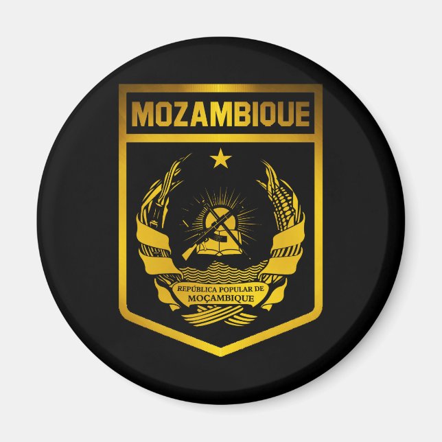 Aimant Emblème du Mozambique (Devant)