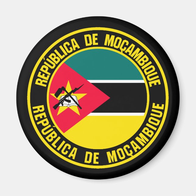 Aimant Emblème du Mozambique (Devant)