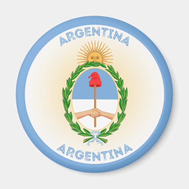 Aimant Emblème du patrimoine argentin (Devant)