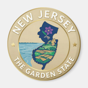 Aimant Emblème du patrimoine du Garden State du NEW JERSE
