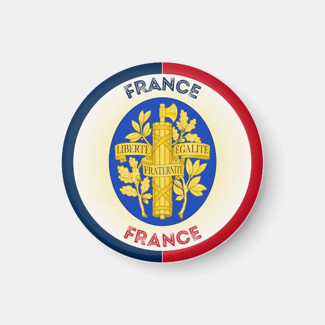 Aimant Emblème du patrimoine français (Devant)